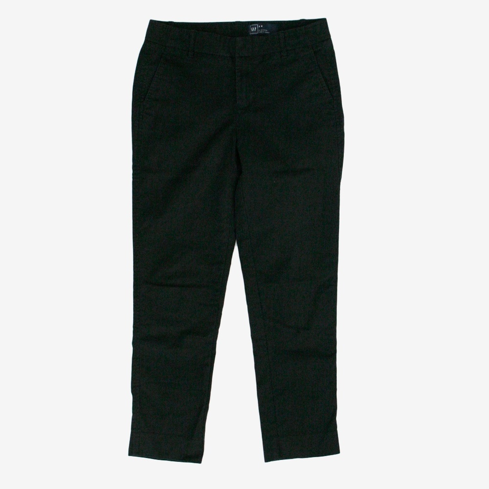 Gap Slim Cropped Black Pants 0 Black Career Dress